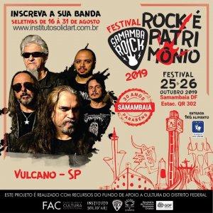 VULCANO: Atração principal do ‘Dia do Metal’ no ‘Festival Samamba Rock 2019’