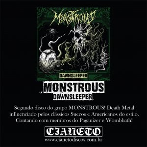 MONSTROUS: Novo álbum “Dawnsleeper” será lançado pela CIANETO DISCOS