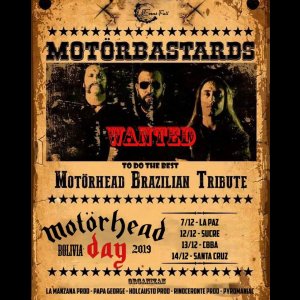 MOTÖRBASTARDS: Turnê boliviana se inicia neste fim de semana, confira as datas!