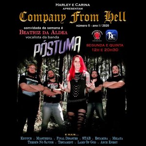 PÓSTUMA: Vocalista Bia Da Aldea concede entrevista ao programa ‘Company From Hell’, ouça!