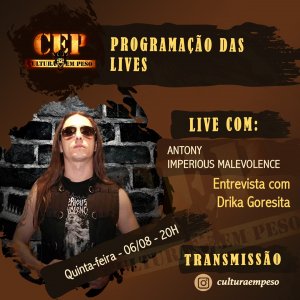 IMPERIOUS MALEVOLENCE: Cultura Em Peso entrevista o baterista Antônio Death, assista!