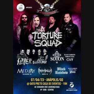 PROSTIBULUS: Show com Torture Squad acontece nesta sexta-feira (07) em Anápolis/GO, saiba mais!