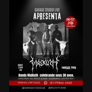 MALKUTH: Banda celebra seus 30 anos em show especial em Garanhuns/PE, confira!