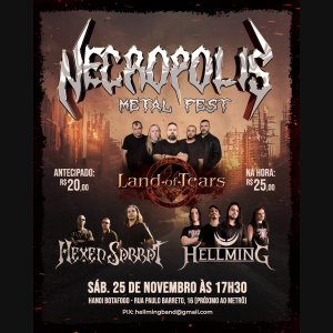 LAND OF TEARS: É neste fim de semana! Banda será headliner no ‘Necropolis Metal Fest’ – confira AQUI!