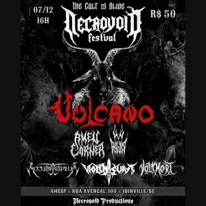 VULCANO: Banda será headliner no ‘Necrovoid Festival’, que acontece em dezembro em Santa Catarina – line-up completo AQUI!