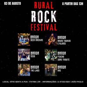 OSSO: ‘Rural Rock Fest 2024’ acontece neste fim de semana – CLIQUE AQUI e saiba mais!