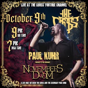 THE CROSS: Banda anuncia live com o lendário vocalista Paul Kuhr (Novembers Doom) na próxima quarta-feira (09) – saiba mais AQUI!