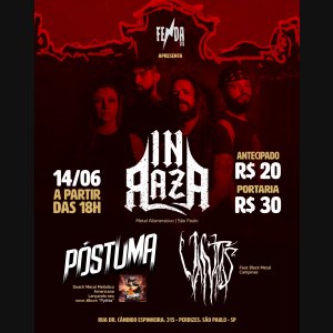 PÓSTUMA: Banda anuncia show ao lado de In Raza e Vantas na 'Pythía Tour 2025' – confira detalhes!