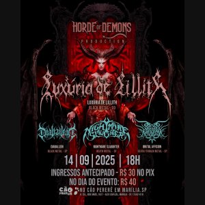 DIABÁLLEIN: Banda se junta a Nightmare Slaughter, Brutal Affliction e Luxúria de Lillith no brutal 'Horde Of Demons Fest 2025'