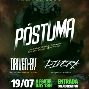 PÓSTUMA: Banda é confirmada ao lado de Driven By e Divera no Veganaassoo em São Paulo/SP – confira!