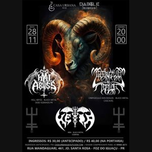 HÉIA: Banda leva o caos do Black Metal a Foz do Iguaçu/PR ao lado de Hell Abyss e Crepúsculo Dos Ídolos