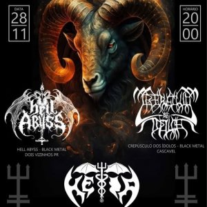 HÉIA: Banda leva o caos do Black Metal a Foz do Iguaçu/PR ao lado de Hell Abyss e Crepúsculo Dos Ídolos