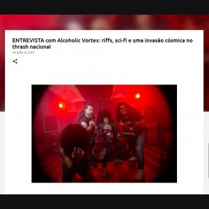 ALCOHOLIC VORTEX: Banda fala com exclusividade ao portal Marcelo Vieira Music – confira!