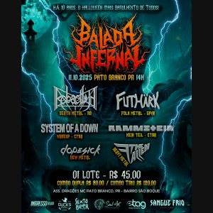 BALADA INFERNAL: Evento Anuncia Edição Comemorativa de 10 Anos – O Halloween Mais Brutal do Paraná Está de Volta!