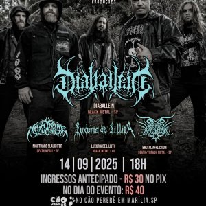DIABÁLLEIN: ‘Horde Of Demons Fest 2025’ acontece neste domingo (14) em Marília/SP – confira!
