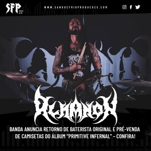 ALMANON: Banda anuncia retorno de baterista original e pré-venda de camisetas do álbum “Primitive Infernal” – confira!