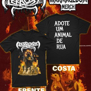 LEPROSY: Unindo peso a solidariedade com pré-venda de camiseta “Adote Um Animal de Rua” com lucro 100% revertidos a protetores independentes