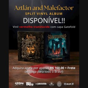 AZTLÁN: Split LP com Malefactor com capa gatefold já está disponível – adquira agora!