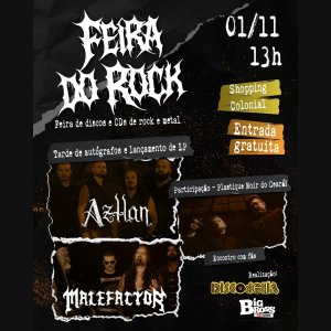 AZTLÁN: Com Malefactor, bandas celebram split LP histórico com tarde de autógrafos em Salvador (BA) neste sábado (01)