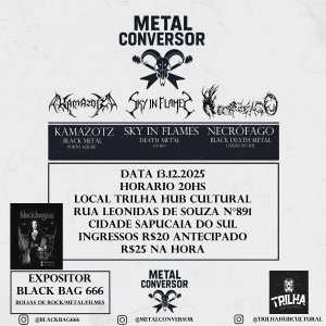 SKY IN FLAMES: ‘Metal Conversor’ fecha a agenda de shows de 2025 neste sábado (13)