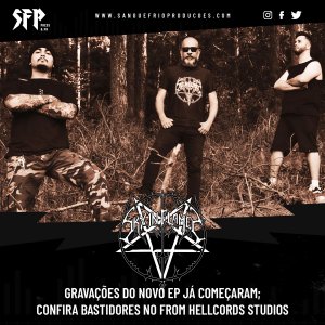 SKY IN FLAMES: Gravações do novo EP já começaram; confira bastidores no From Hellcords Studios