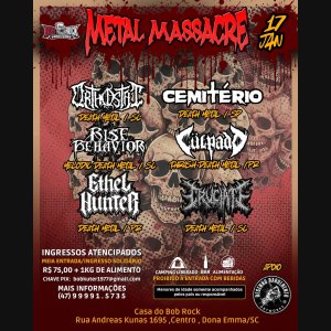 ORTHOSTAT: Iniciando 2026 com tudo, banda é confirmada no festival ‘Metal Massacre’ que acontece em janeiro; saiba mais
