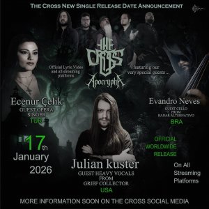 THE CROSS: Lançamento de “Apocrypha” — O despertar do Doom Metal sul-americano em 2026 acontece neste sábado (17); saiba como ouvir