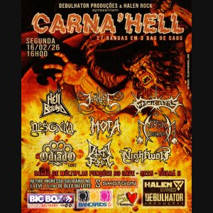 ODIADO: Atropelo sonoro ‘Cortante’ confirmado no festival ‘Carna' Hell’ em Brasília/DF