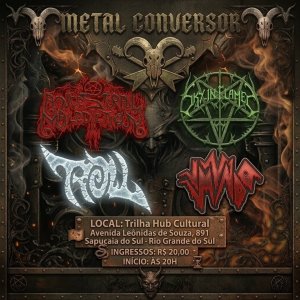 SKY IN FLAMES: Veteranos do Death Metal gaúcho confirmam show brutal no Trilha Hub Cultural em Sapucaia do Sul/RS