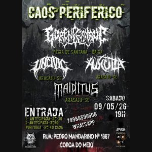 GORENCEPHALIC: Banda baiana de Brutal Death Metal incendeia o ‘Caos Periférico’ em Aracaju/SE neste sábado (09)
