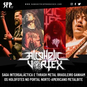 ALCOHOLIC VORTEX: Saga intergaláctica e Thrash Metal brasileiro ganham os holofotes no portal norte-americano MetalBite – confira!