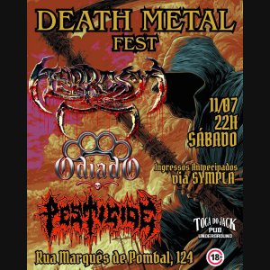ODIADO: Estreia histórica nos palcos paulistas é confirmada no 'Death Metal Fest'
