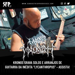 [VÍDEO] MALKUTH: Kronos grava solos e arranjos de guitarra da inédita “Lycanthropus” – assista!