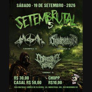 CORROSIVE NAILS: Quarteto catarinense destila fúria extrema neste sábado (19) na quinta edição do 'Setembrutal'