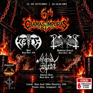 HÉIA: Veteranos do Black Metal nacional confirmam apresentação e faixas inéditas no 'Chamas Impuras Fest' em Santa Catarina
