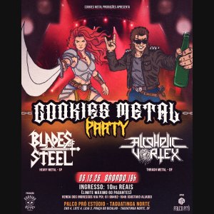 ALCOHOLIC VORTEX: Ataque Thrash Metal comanda a primeira edição do 'Cookies Metal Party' em Taguatinga/DF