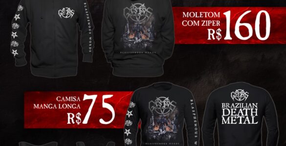 GESTOS: Banda anuncia pré-venda do merchan oficial de “Blasphemous Words” – saiba como adquirir AQUI!