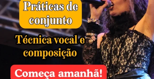 DANIELE KRAUZ: ‘Oficina – Práticas de Conjunto em Técnica Vocal e Composição’ já começou e ainda há vagas – saiba como participar!