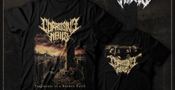 CORROSIVE NAILS: Merchandising oficial une camisetas oficiais de novo álbum e material exclusivo em formato físico; adquira agora