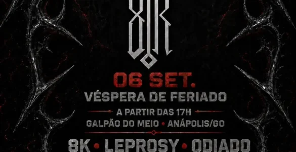 ODIADO: Groove Metal destrutivo invade Anápolis neste fim de semana na primeira edição do ‘8K Fest’